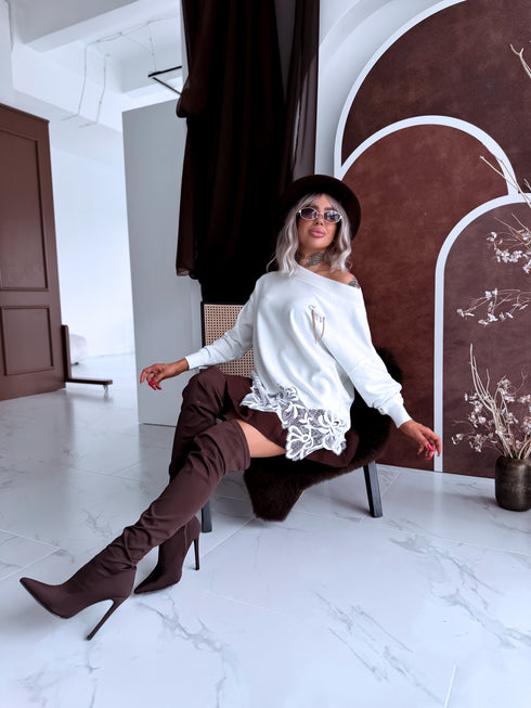 Sweater "DISCOVER 10575" - white