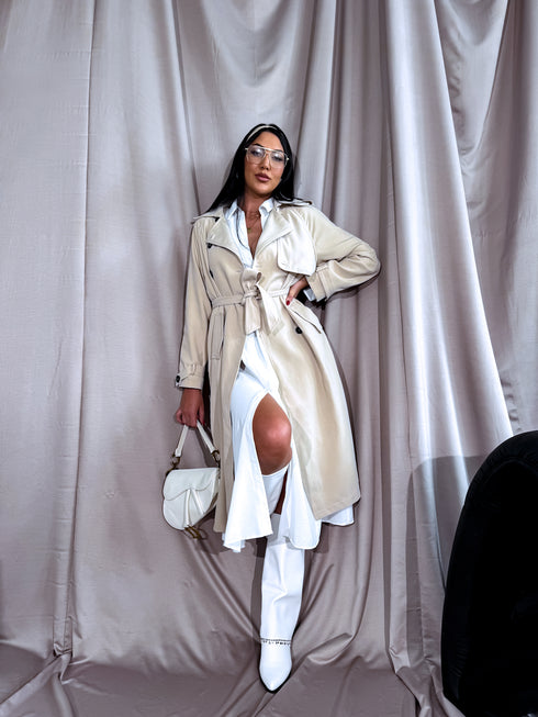 Trench coat "EUPHORIA NA73" - BEIGE
