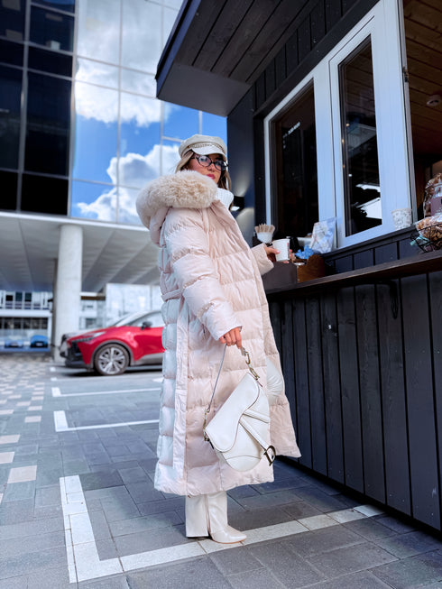 Ilga viršutinė striukė "CLIMATE ZONE" FC7529 - šviesiai smėlinė