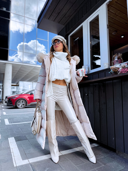 Ilga viršutinė striukė "CLIMATE ZONE" FC7529 - šviesiai smėlinė