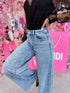 Jeans "MALIBU PALAZZO" T6086-1 - BLUE