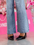 Jeans "MALIBU PALAZZO" T6086-1 - BLUE