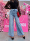 Jeans "MALIBU PALAZZO" T6086-1 - BLUE