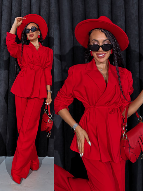 Žakete "COUTURE V8061" - SARKANA