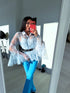 Lace blouse "SURREAL OY7013" - light blue