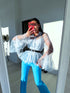 Lace blouse "SURREAL OY7013" - light blue