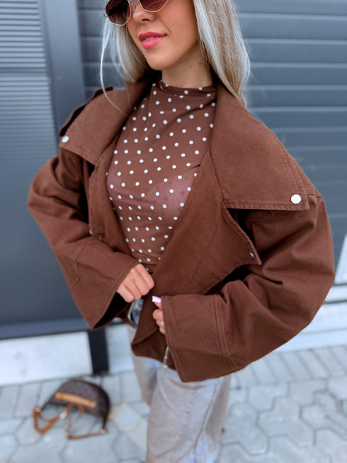 Džinsa virsjaka "NEWSROOM 13977"- CHOCO