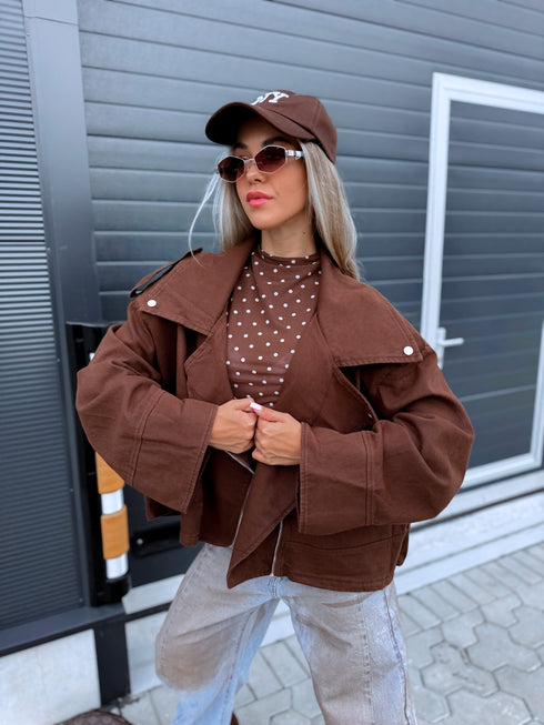 Džinsa virsjaka "NEWSROOM 13977"- CHOCO