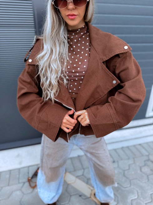 Džinsa virsjaka "NEWSROOM 13977"- CHOCO