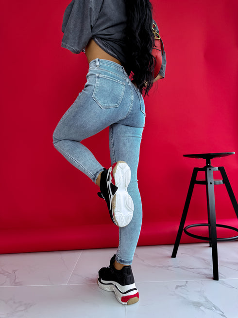 Bikses "GRAPEFRUIT" AP397-29 - zilas