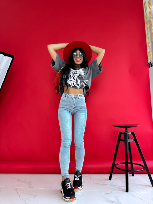 Bikses "GRAPEFRUIT" AP397-29 - zilas