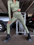 Slimming leggings with underwire 3286 - OLIVE GREEN