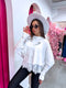 2-in-1 sweater + top "DOUBLE TAKE 5173L" - WHITE