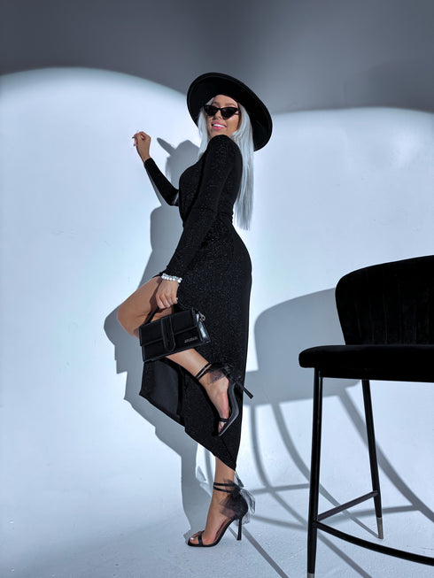 MELNA maxi kleita ar savilkumu HS8867 "SECRET" PRE-ORDER