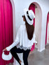 2-in-1 sweater + top "DOUBLE TAKE 5173L" - WHITE