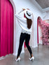 2-in-1 sweater + top "DOUBLE TAKE 5173L" - WHITE