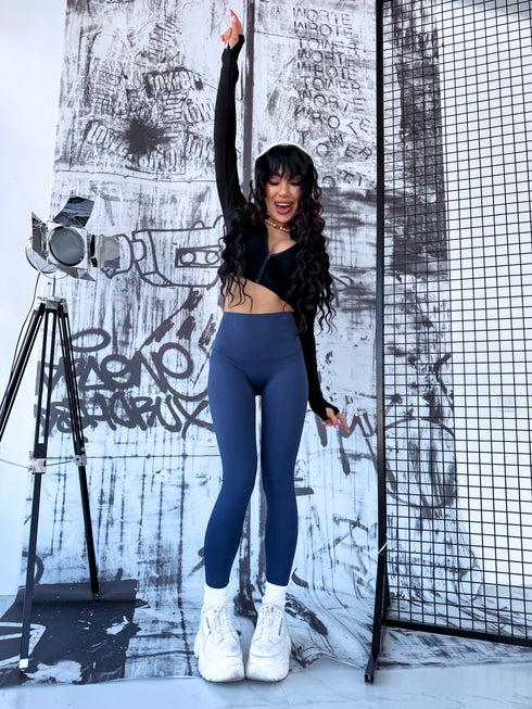 Deceptive leggings with wires 3286 - DARK BLUE
