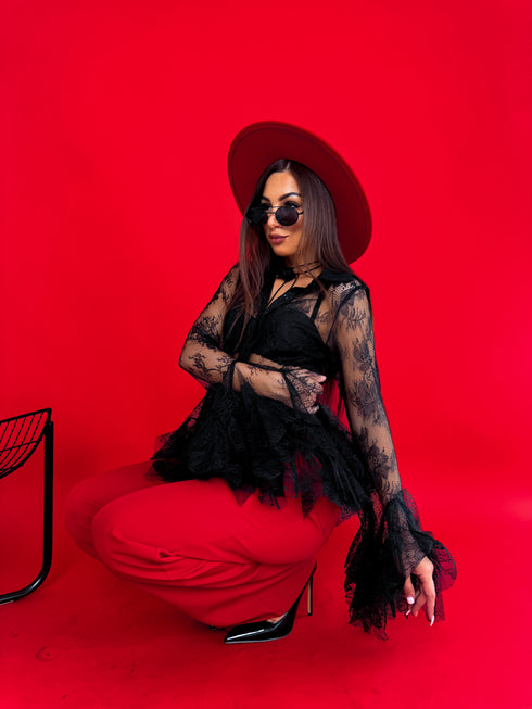 LACE shirt "BLACK STORIES H11381"