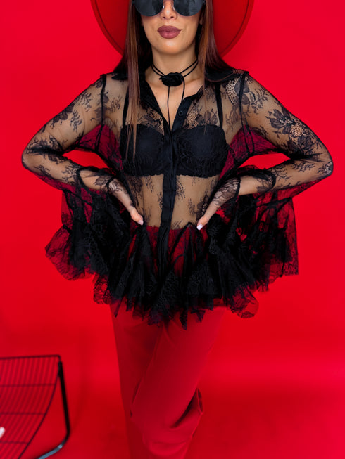 LACE shirt "BLACK STORIES H11381"