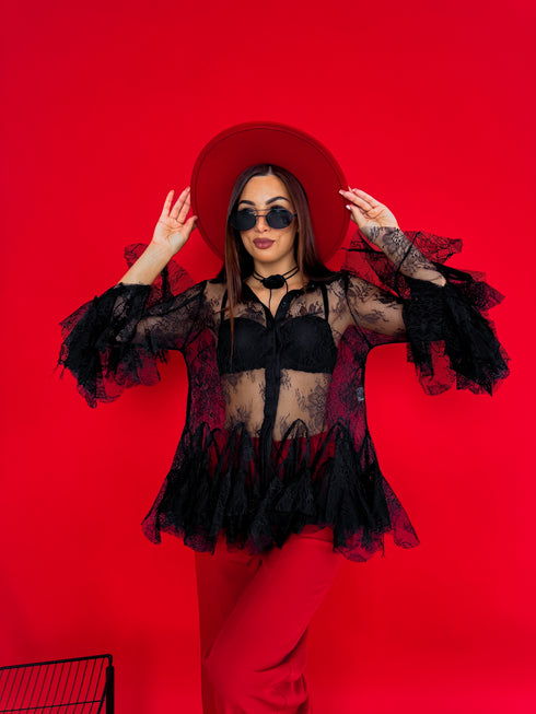 LACE shirt "BLACK STORIES H11381"
