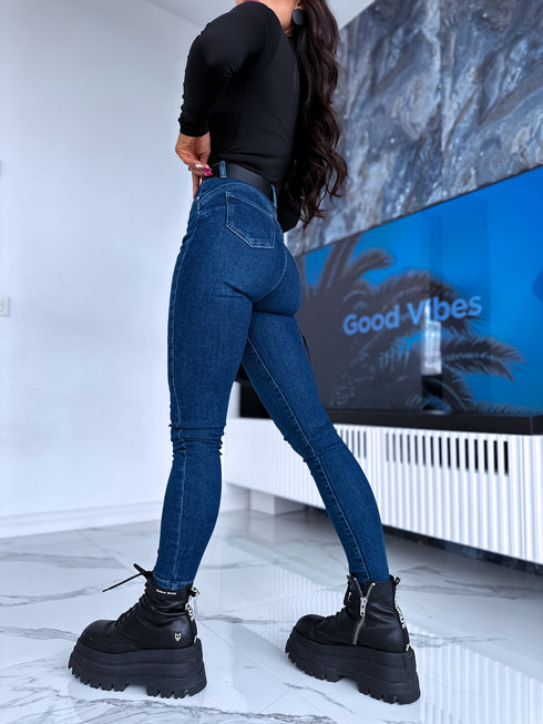 Blue denim PUSH-UP pants "DIONDA" DJ2537