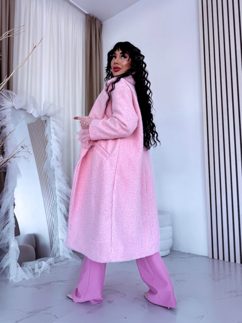 Paltas "EVA 60705" - švelniai rožinis