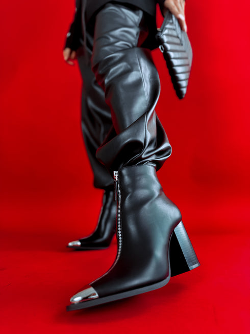 Сапоги "STEEL" 7669 - ЧЕРНЫЕ