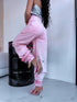 "MORGANITE SHINE A3369" jeans - SOFT PINK PRE-ORDER