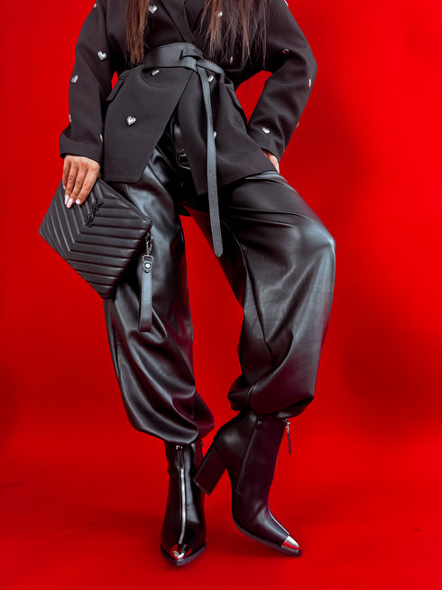 Сапоги "STEEL" 7669 - ЧЕРНЫЕ