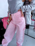 "MORGANITE SHINE A3369" jeans - SOFT PINK PRE-ORDER