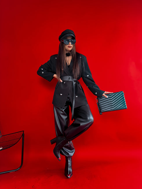 Сапоги "STEEL" 7669 - ЧЕРНЫЕ