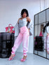 "MORGANITE SHINE A3369" jeans - SOFT PINK PRE-ORDER