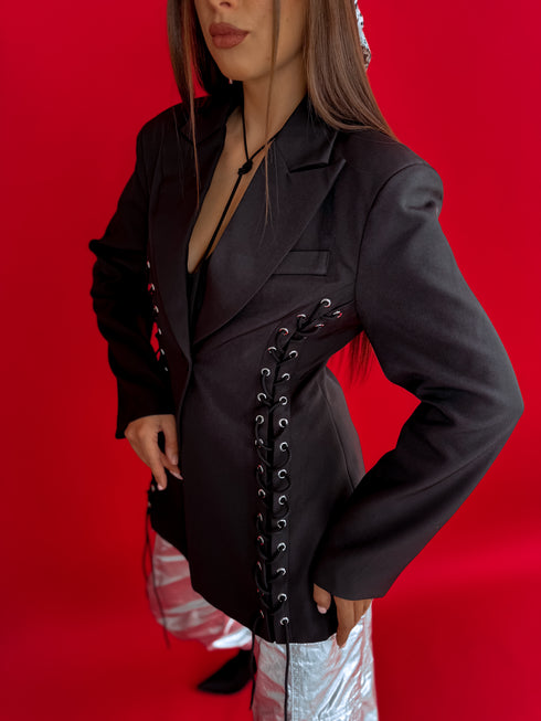 LUX švarkas "CAMERA LIGHT V7739" - juoda IŠANKSTINIS UŽSAKYMAS