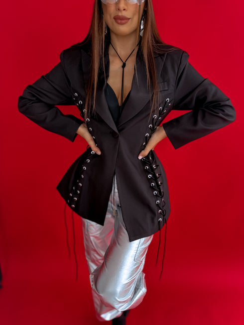 LUX švarkas "CAMERA LIGHT V7739" - juoda