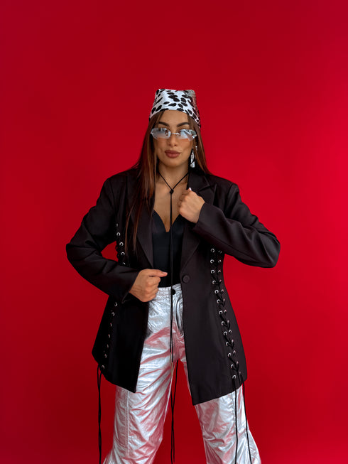 LUX švarkas "CAMERA LIGHT V7739" - juoda