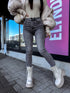 "STATES T5399-9" denim PUSH-UP pants - GRAPHITE GRAY