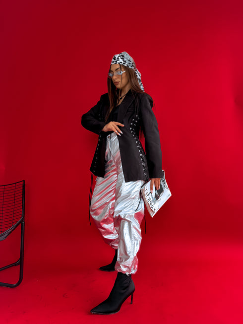 LUX švarkas "CAMERA LIGHT V7739" - juoda