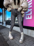 "STATES T5399-9" denim PUSH-UP pants - GRAPHITE GRAY