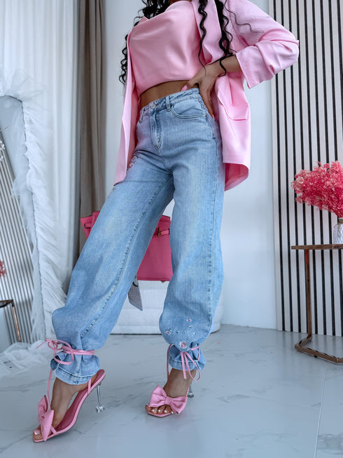 "MAESTRO Q863" LUX denim pants - LIGHT BLUE