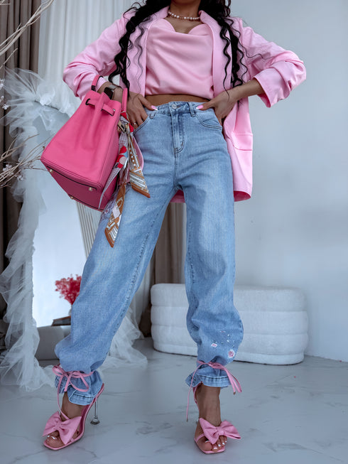 "MAESTRO Q863" LUX denim pants - LIGHT BLUE