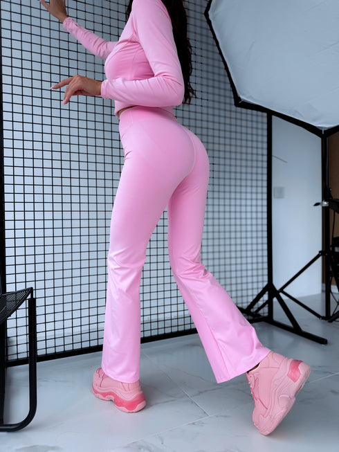 Two-piece set - jacket + leggings "GOAL" - SOFT PINK