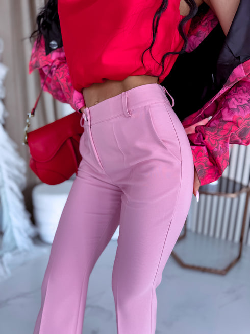 OLD PINK fabric trousers "TAYLOR"