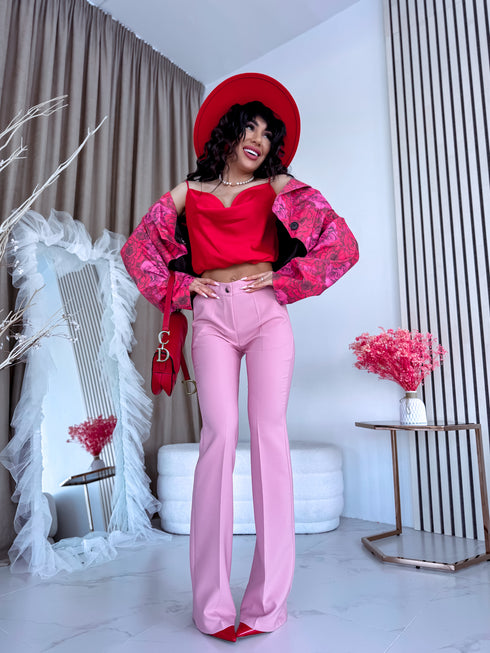 OLD PINK fabric trousers "TAYLOR"