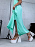 "LĪGO" suknelė su sukryžiuotomis petnešomis - mėtų IŠANKSTINIS UŽSAKYMAS