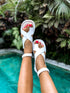 Women's summer sandals - white