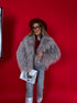 "CHILLY" LD04 artificial fur coat - cappuccino