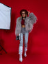 "CHILLY" LD04 artificial fur coat - cappuccino