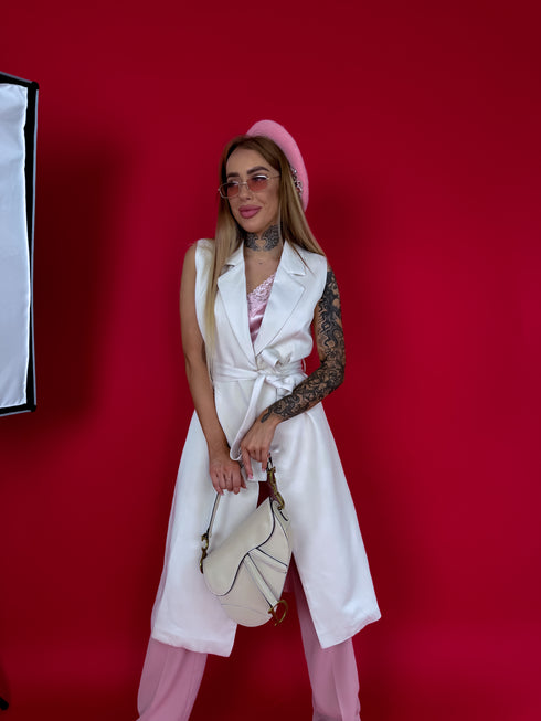 LUX ilginama liemenė "GEROS NAUJIENOS V022" - šviesiai smėlio spalvos