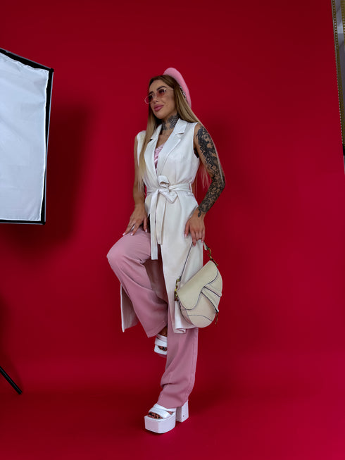 LUX ilginama liemenė "GEROS NAUJIENOS V022" - šviesiai smėlio spalvos