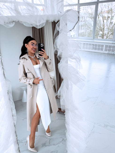 BĒŠS, ādas imitācijas trencis "POWER" FL08